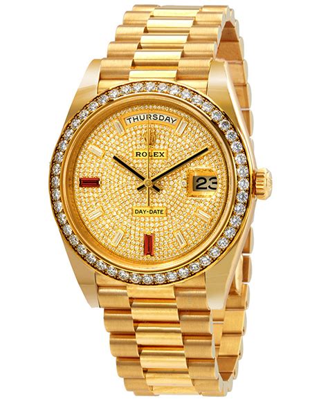 fake rolex with diamonds around it presidential|presidential rolex price 2021.